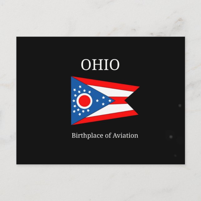 Carte Postale Ohio - Lieu de naissance de l'aviation (Devant)