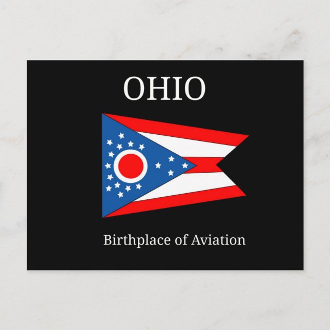 Carte Postale Ohio : Lieu de naissance de l'aviation (Devant)