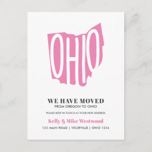 Carte Postale OHIO Nous avons proposé Nouvelle adresse Nouveau A