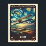 Carte Postale Ohio | Vincent Van Gogh inspiré<br><div class="desc">Découvrez le "Ohio" | Vincent van Gogh Inspacked Postcard", un mélange fascinant des paysages pittoresques de l'Ohio et du style impressionniste de Vincent van Gogh. Cette carte postale présente des scènes variées de l'Ohio, depuis les rues animées de Cleveland jusqu'à la beauté sereine des collines Hocking, toutes représentées par des...</div>