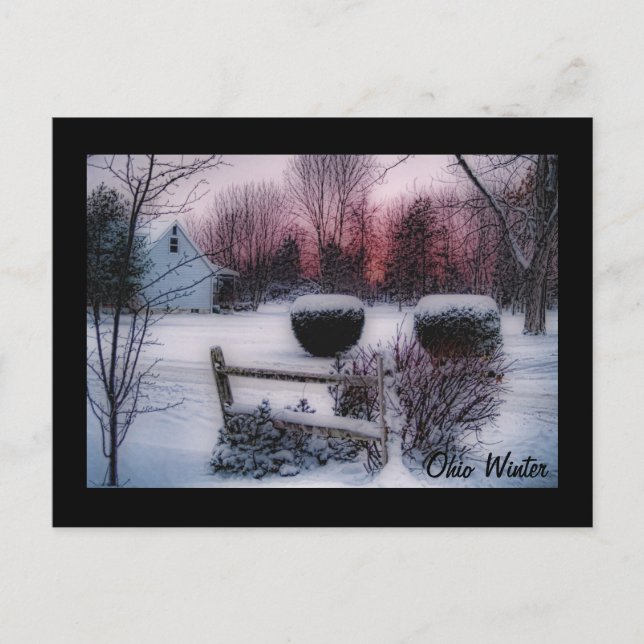 Carte postale Ohio Winter (Devant)