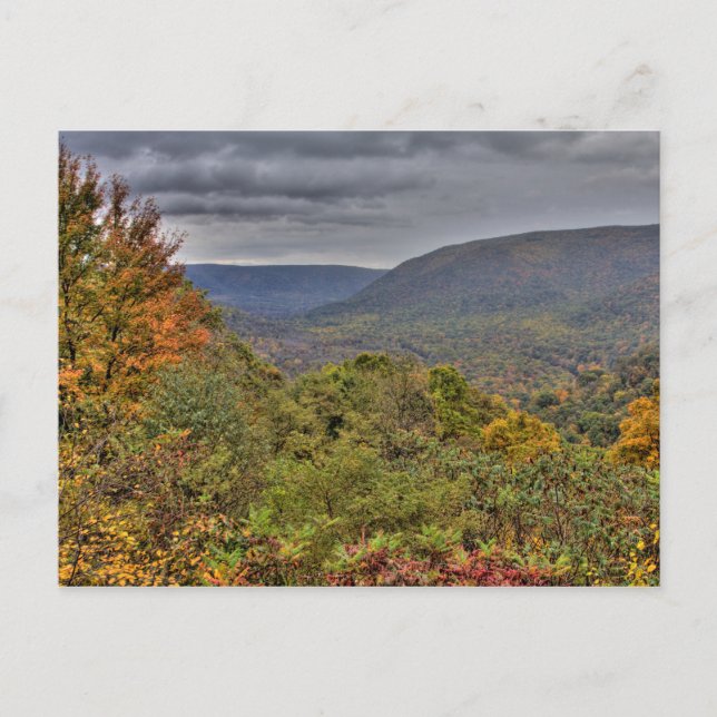Carte Postale Ohiopyle Valley Overlook en automne, Pennsylvanie (Devant)