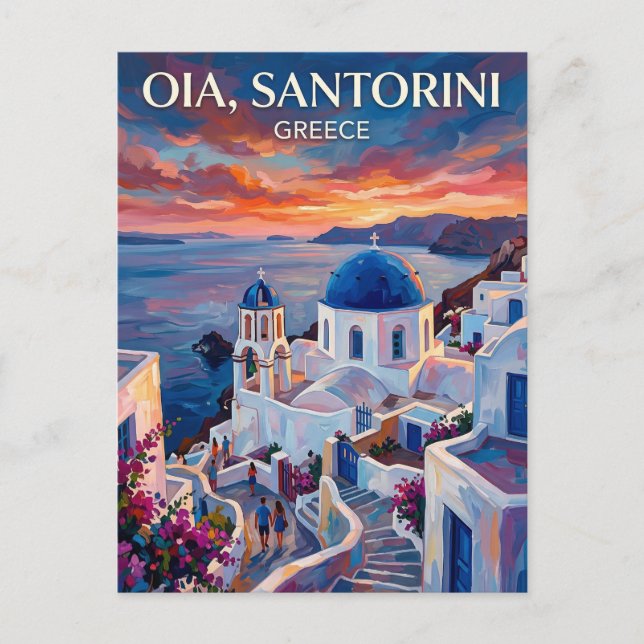 Carte Postale Oia Grèce (Devant)