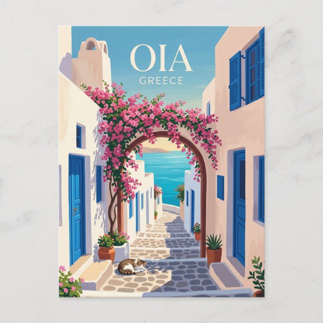 Carte Postale Oia Grèce (Devant)
