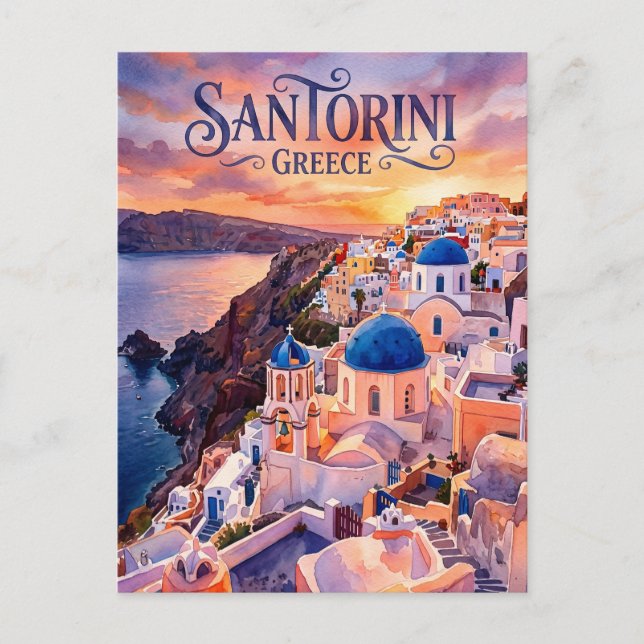 Carte Postale Oia Grèce (Devant)