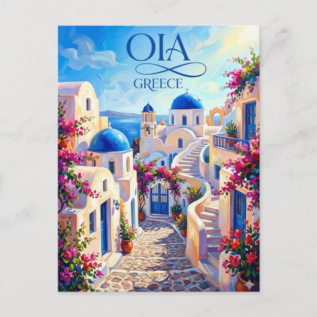 Carte Postale Oia Grèce (Devant)