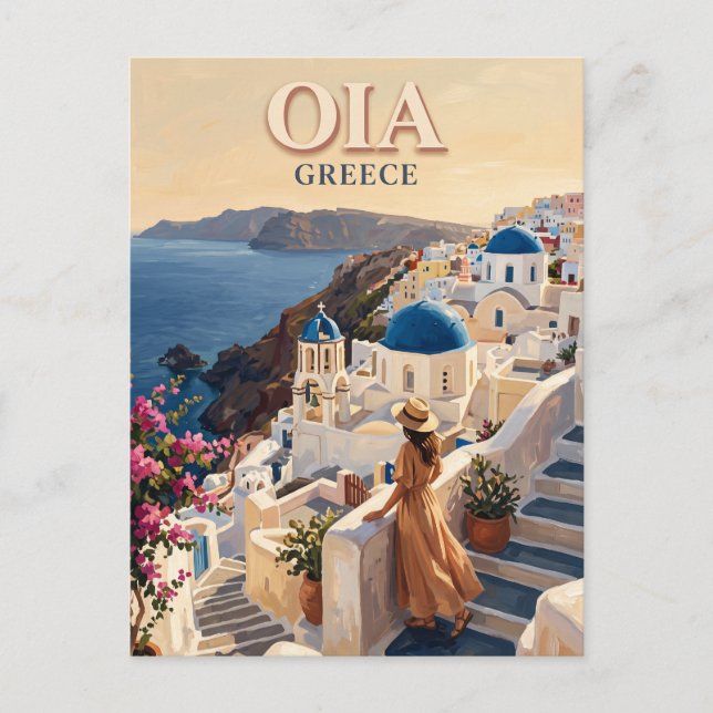 Carte Postale Oia Grèce (Devant)