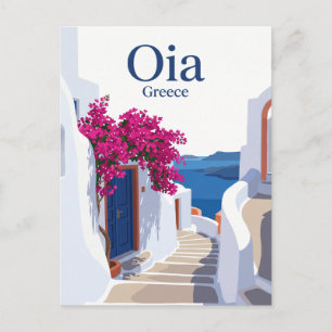 Carte Postale Oia Rue latérale Grèce