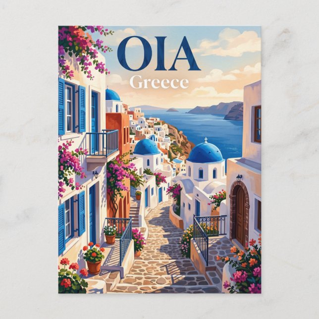 Carte Postale Oia, Santorin, Égée-Méridionale, Grèce Grèce (Devant)