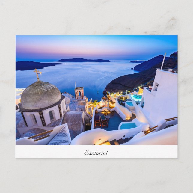 Carte postale Oia Santorini (Devant)
