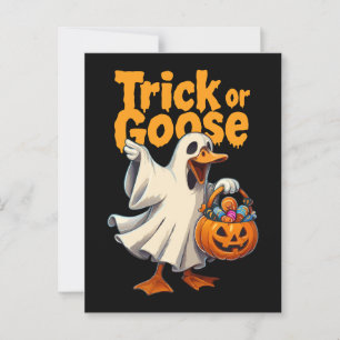 Carte Postale Oie d'Halloween de Trace ou d'Oie