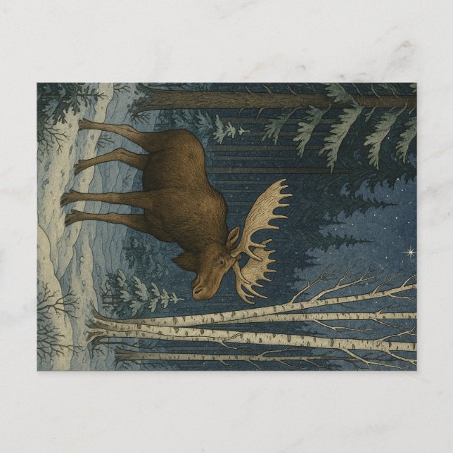 Carte Postale Oie du Maine en hiver (Devant)