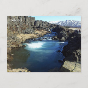 Carte Postale Õingvellir, Islande