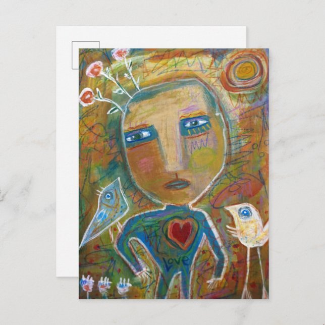 Carte Postale Oiseau (Devant / Derrière)