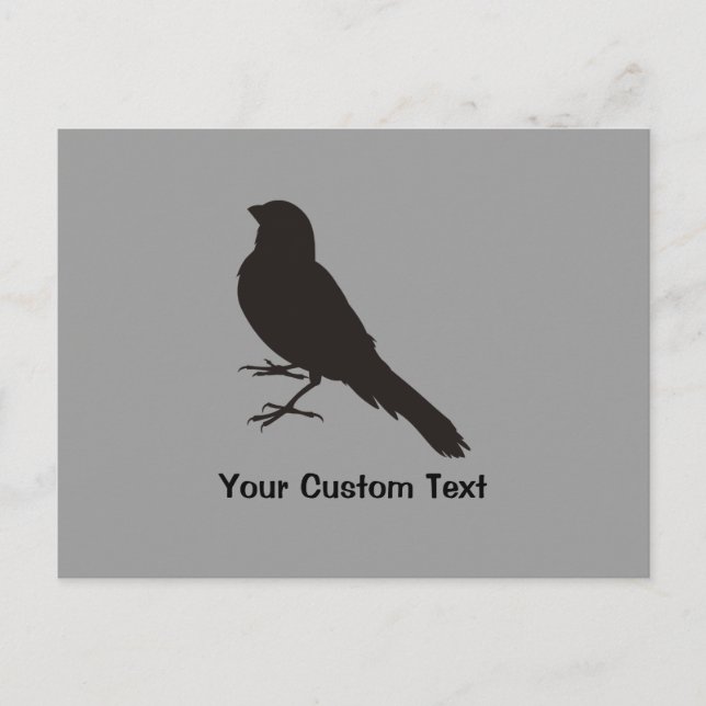 Carte Postale Oiseau canarien permanent (Devant)