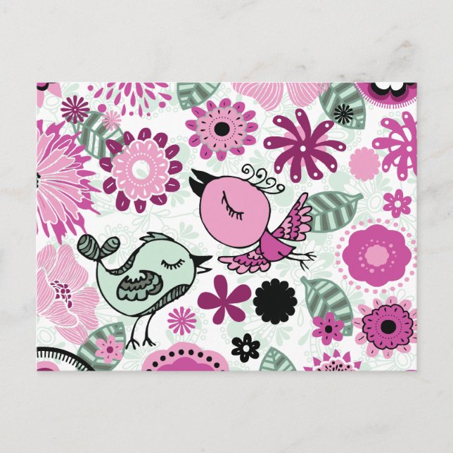 Carte Postale oiseau de caniche (Devant)