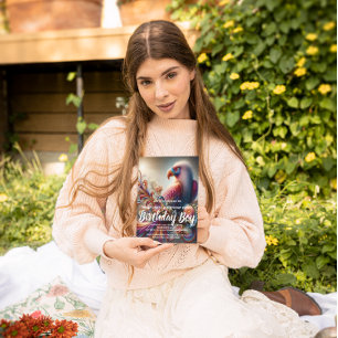 Carte Postale Oiseau de Condor Vibrant Perché Au-Dessus De La Br