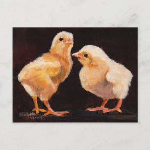 Carte postale Oiseau de deux pousses