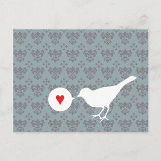 Carte postale Oiseau in Love