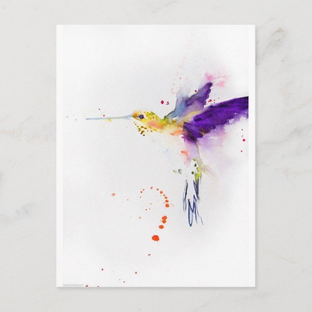 Carte postale - Oiseau-mouche (Devant)