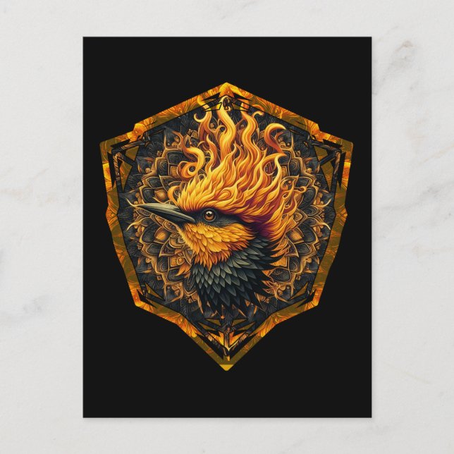 Carte Postale Oiseau mythique (Devant)