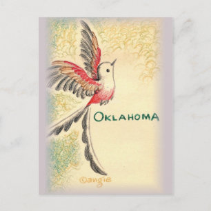 Carte Postale Oiseau Oklahoma Scissortail