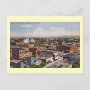 Carte Postale Oiseau's Eye View, Tucson, Arizona 1912 Vintage