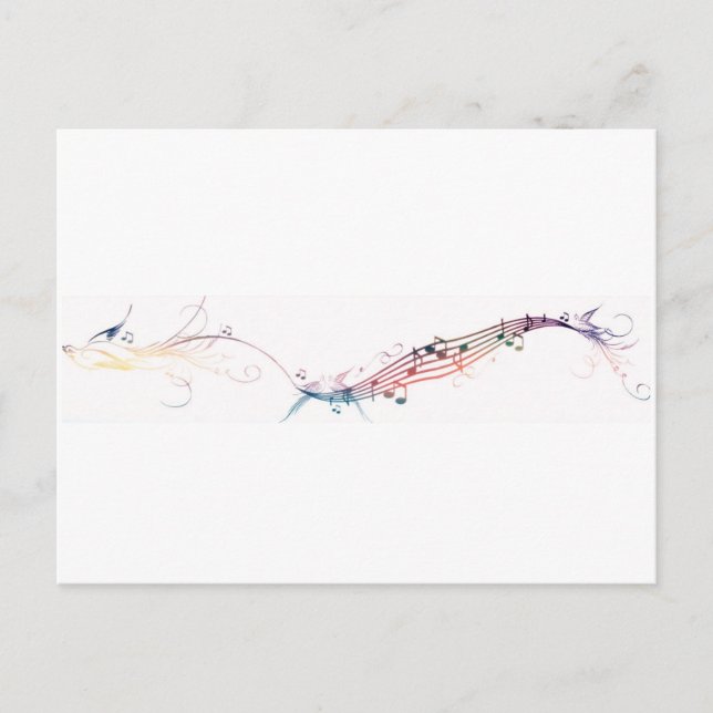 Carte Postale oiseaux chanteurs arc-en-ciel (Devant)