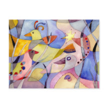 Oiseaux d'aquarelle inspirants