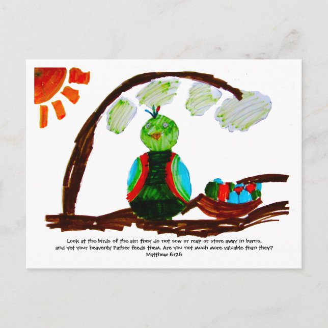 Carte Postale Oiseaux de l'air (Devant)