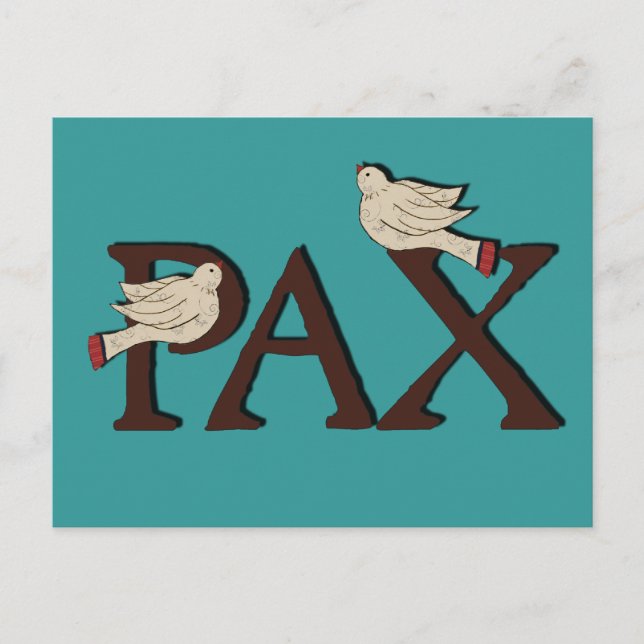 Carte postale Oiseaux de Pax (Paix) (Devant)