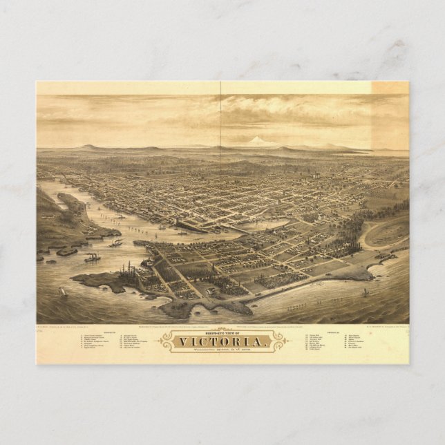 Carte Postale Oiseaux de Victoria (Colombie-Britannique), Can (Devant)