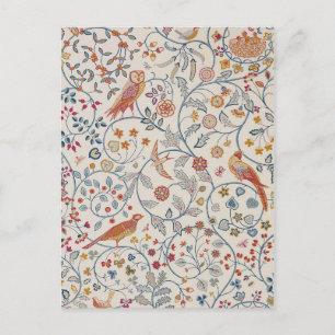 Carte Postale Oiseaux et fleurs, William Morris
