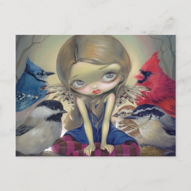 Carte postale "Oiseaux Jardins" (Devant)