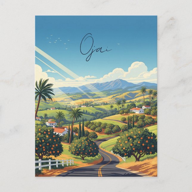Carte Postale Ojai California Travel (Devant)