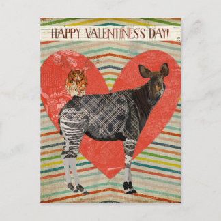 Carte Postale OKAPI & OWL VALENTINE