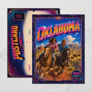 Carte postale Oklahoma années 80 Rétro
