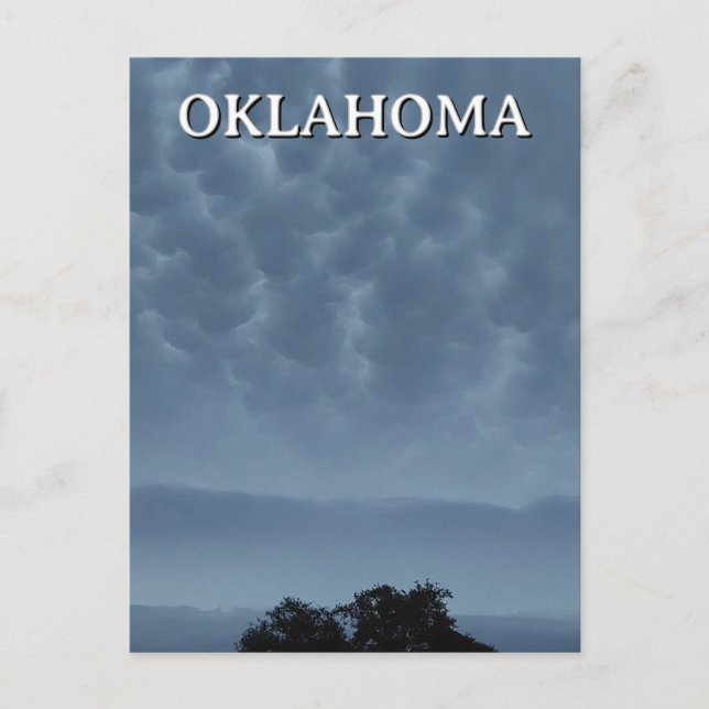 Carte postale Oklahoma Ciel orageux (Devant)