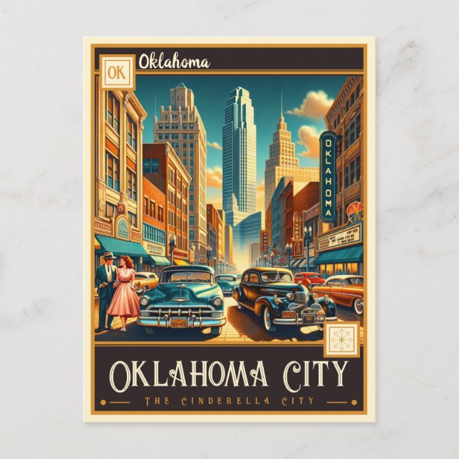 Carte Postale Oklahoma City, Oklahoma | VINTAGE (Devant)
