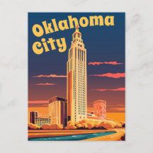 Oklahoma City, rivière Oklahoma traversant la vill