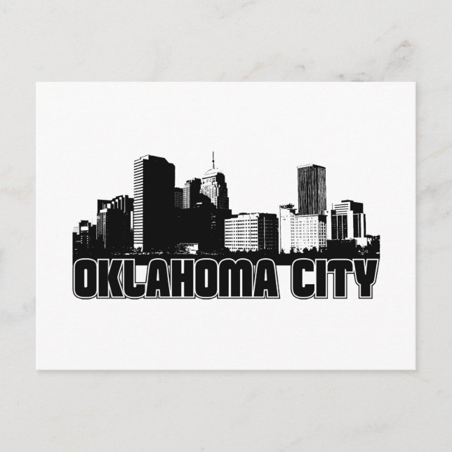 Carte Postale Oklahoma City Skyline (Devant)