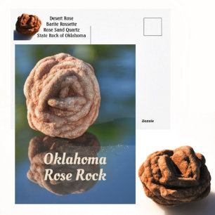 Carte Postale Oklahoma Desert Rose Rock Roche d'État Photographi