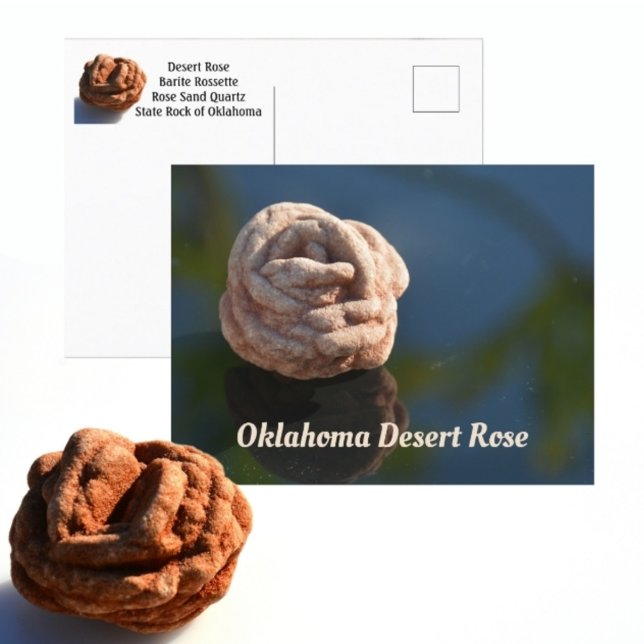 Carte Postale Oklahoma Desert Rose State Rock Photographie (Créateur téléchargé)