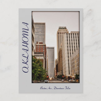 Carte Postale Oklahoma, Downtown Tulsa, Boston Ave,