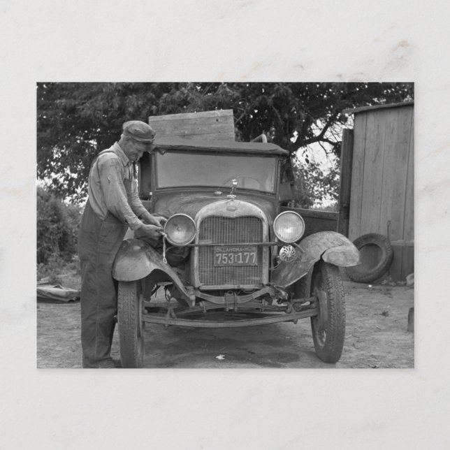 Carte Postale Oklahoma en Californie, années 1930 (Devant)