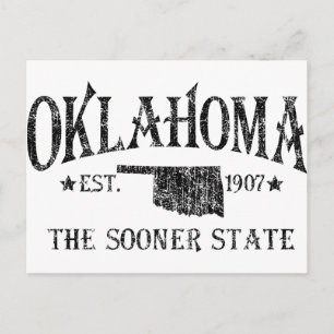 Carte Postale Oklahoma - L'État le plus tôt