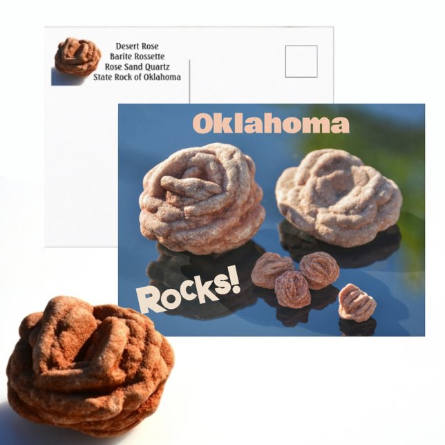 Carte Postale Oklahoma Rocks ! Roche de l'État Rose du désert (Créateur téléchargé)