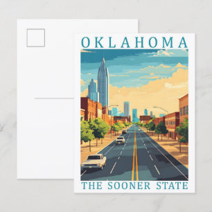 Carte Postale Oklahoma the Sooner State USA Travel Place