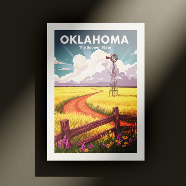 Carte Postale Oklahoma vintage (Créateur téléchargé)