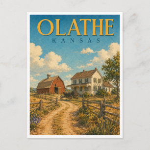 Carte Postale Olathe Kansas Mahaffie Farm GeoSaga